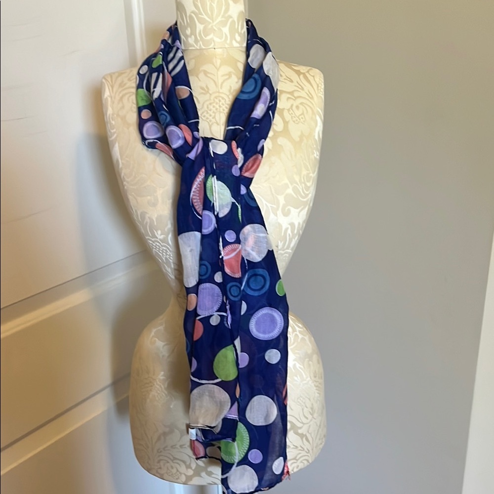 Colorful Polka Dot Scarf